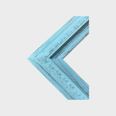 20 x 30 In Stock Ready To Ship - Shabby Chic Picture frame, DISTRESSED LIGHT BLUE, canvas frame, photo frame, custom made picture frame