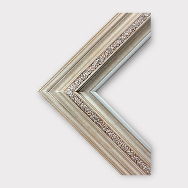 20 x 30 In Stock - Ready to Ship, Traditional vintage style wood frame, MARBLE SILVER, wood picture frame, custom sizes, portrait frame,