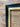 55, 65 & 75 inch Contemporary frame for Hisense Canvas TV, Satin Black with Gold leaf, Handmade, not meant for use with other TVs.