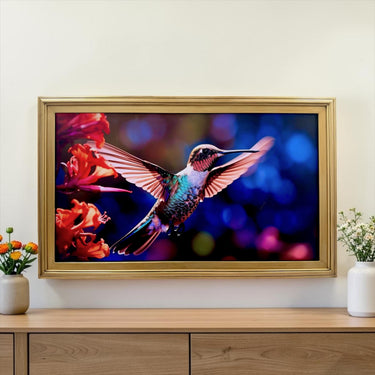65" & 75" inch frame for Samsung The Frame and Frame Pro TV models, Antique Gold finish, not meant for use with other TVs