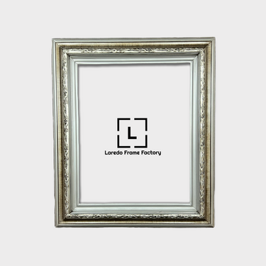 11 X 14 In stock ready to ship, Classic style wood picture frame, brushed silver, silver leaf frame, wood frame, canvas frame, portrait