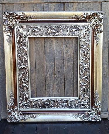 20 x 30 in Stock - Ready to Ship Baroque Style Frame, antique silver, wedding frame,colonial decor, french decor frames, shabby chic frame,