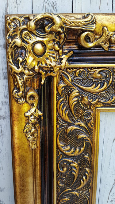 12 x 18 In stock ready to ship, Baroque Style Frame, antique gold, canvas frame, photo picture frame,french decor frames, oil painting frame