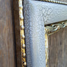 French style wood picture frame, crackle finish, silver leaf frame, colonial frame, wedding frame,custom picture frame, antique style frame