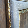 16 x 20 In stock ready to ship. - French style wood picture frame, crackle finish, silver leaf frame, colonial frame, antique style