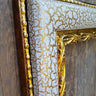 14 x 18 In Stock - Ready to Ship, French style wood picture frame, crackle finish, Goldleaf frame, colonial frame, wedding frame,custom