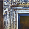 Antique style low profile frame. Ornate wood picture frame, canvas frame, custom frame, vintage frame, silver leaf frame, portrait frame
