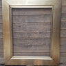 Contemporary wood picture frame, silver metal leaf, graduation photo, diploma frame, slim profile frame, wedding picture frame, custom made