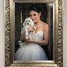 colonial Style Frame, silver leaf, canvas frame,ornate wood frame, oil painting frames,custom wood picture frame,antique frame,vintage frame