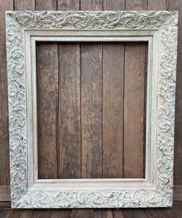 Victorian Style Wood ornate Picture Frame, Distressed White,canvas frame,Vintage frame, shabby chic frame, portrait frame,oil painting frame