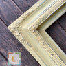 8 x 10 In stock ready to ship, Traditional compo ornate wood frame, distressed yellow, yellow wood picture frame,canvas frame, portrait,