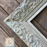 Victorian Style Wood ornate Picture Frame, Distressed White,canvas frame,Vintage frame, shabby chic frame, portrait frame,oil painting frame
