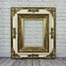 8 x 10 In Stock - Ready to Ship, Baroque colonial Style Frame, antique gold,ivory frame,ornate wood frame,canvas frame,