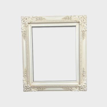 12 x 16 In stock ready to ship, Traditional compo XL ornate corners wood frame, Ivory ,vintage wood picture frame, antique style frame,