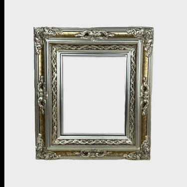 20 x 24 In stock ready to ship, Baroque Victorian Style Frame, antique silver,vintage frame,custom wood picture frame,silver leaf