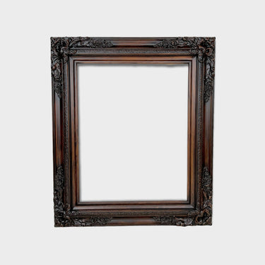 11 x 14 In Stock - Ready to Ship, Traditional compo XL ornate corners wood frame, Dark Walnut, vintage wood picture frame, antique style