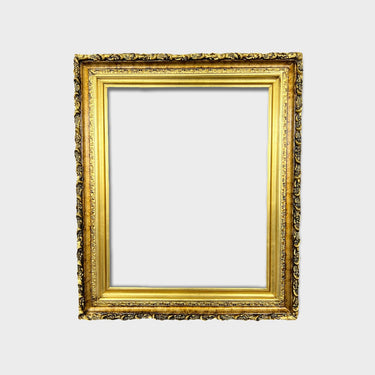 20 x 24 In stock ready to ship, Vintage style wood picture frame with compo trims, GOLD LEAF, antique style frame,custom frame,gold frame