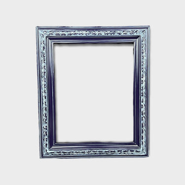 16 X 20 In Stock Ready to ship-Custom wood frame with compo ornate trim. DISTRESSED PURPLE, custom sizes, photo frame, custom made