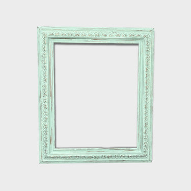 11 x 14 In stock ready to ship, Shabby Chic Picture frame, DISTRESSED AQUA, vintage picture frame,canvas frame,photo frame, custom sizes