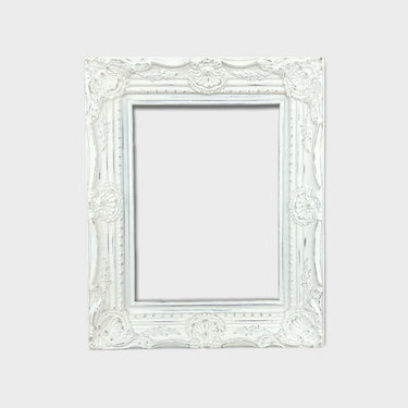 Classic Colonial Style Wood Picture Frame,Distressed White frame, vintage white frame,ornate frame,photo frame,canvas frames,custom sizes