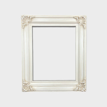 Classic Victorian Ornate wood frame, IVORY STAIN, hand painted ,vintage style picture frame,custom picture frame,canvas frame, custom sizes