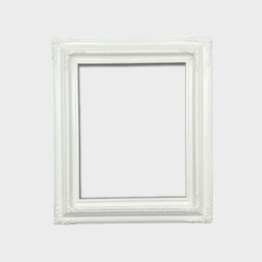 16 X 20 In stock ready to ship, Traditional compo ornate wood frame, PURE WHITE , white wood picture frame,canvas frame, portrait frame,