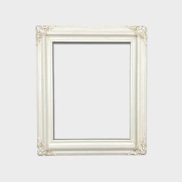 20 x 30 In Stock - Ready to Ship, Classic compo Ornate wood frame, IVORY STAIN, hand painted ,vintage style wood picture frame,custom
