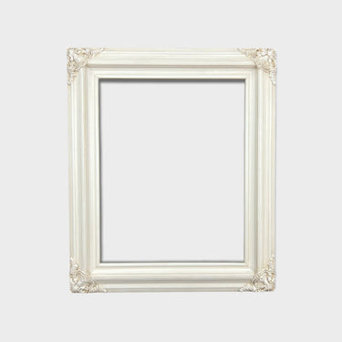 12 x 18 In Stock - Ready to Ship, Classic compo Ornate wood frame, IVORY STAIN, hand painted ,vintage style wood picture frame,custom