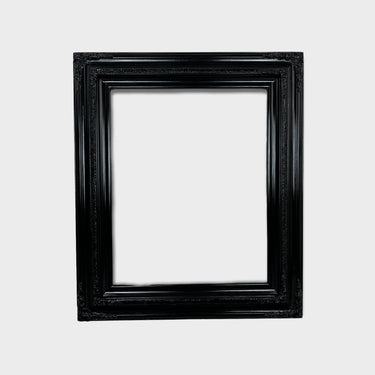 11 x 14 In Stock - Ready to Ship Traditional compo ornate wood frame, HIGH GLOSS BLACK , white wood picture frame,canvas frame, portrait