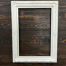 Closeout - 13 1/4 x 20 1/4 Classic Ornate Wood Picture Frame,WHITE FRAME, photo frame,vintage style frame, antique style,