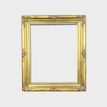 18 x 24 In Stock - Ready to Ship Classic Colonial narrow version ornate Wood Picture Frame, gold leaf, hand carved edges,canvas frame,