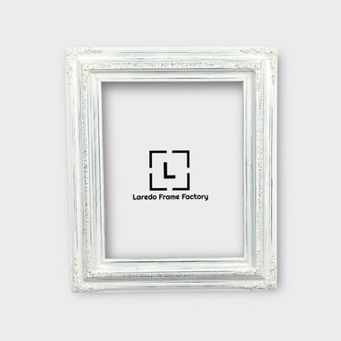 16 x 20 In stock ready to ship, Traditional compo ornate wood frame, distressed white, white wood picture frame,canvas frame,