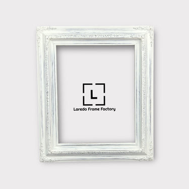 9 x 12 In stock ready to ship, Traditional compo ornate wood frame, distressed white, white wood picture frame,canvas frame,