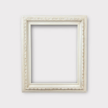 20 x 24 In Stock - Ready to Ship Custom wood frame with compo ornate trim, IVORY FINISH frame,canvas frame,photo frame, custom made green