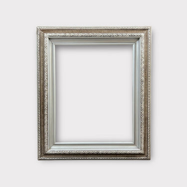 30 x 40 In stock - Ready to Ship, Classic compo ornate wood frame, BRUSHED SILVER finish, wood picture frame, portrait frame