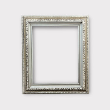 Classic compo ornate wood frame, vintage frame, wood picture frame,Silver leaf,canvas frame, custom made sizes available