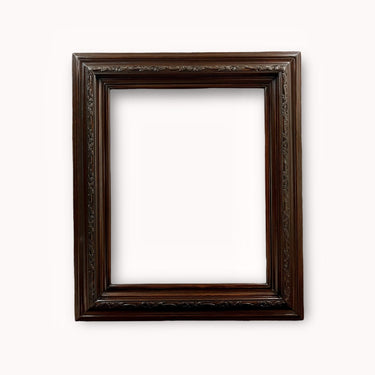 Classic style wood picture frame, DARK WALNUT, hand stained, wood frame, canvas frame, portrait picture frame, antique style frame, canvas