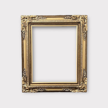 24 X 36 In stock ready to ship, Traditional compo XL ornate corners wood frame, Vintage Gold, vintage wood picture frame,