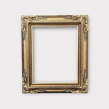 16 x 24 In stock ready to ship, Traditional compo XL ornate corners wood frame, Vintage Gold, vintage wood picture frame,