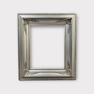 9 x 12 In Stock Ready to Ship Classic Victorian Style Wood Picture Frame, ANTIQUE SILVER LEAF finish ,ornate frame,photo frame,canvas
