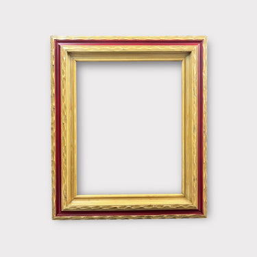 16 x 20 In Stock - Ready to Ship Western style picture frame, NATURAL FINISH with RED accent, wood rustic frame, rustic picture frame,