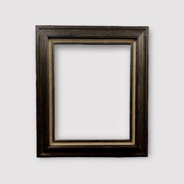 30 x 40 In Stock ready to ship-Rustic wood frame with BURLAP linen liner, wood rustic frame, DARK WOOD finish, custom sizes available.