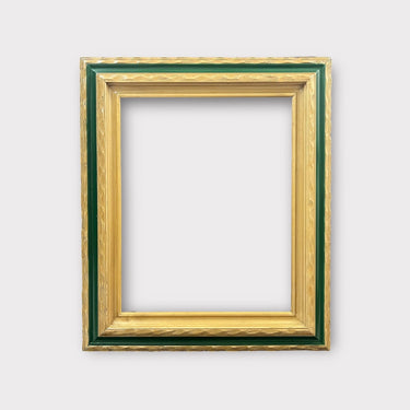 Rustic western style wood picture frame, NATURAL FINISH with GREEN accent, distressed frame, custom frame,western decor, rustic decor,