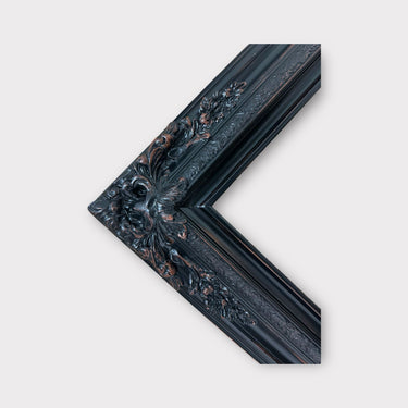 14 X 18 In Stock Ready to ship-Traditional compo XL ornate corners wood frame, distressed BLACK, vintage wood picture frame, antique style