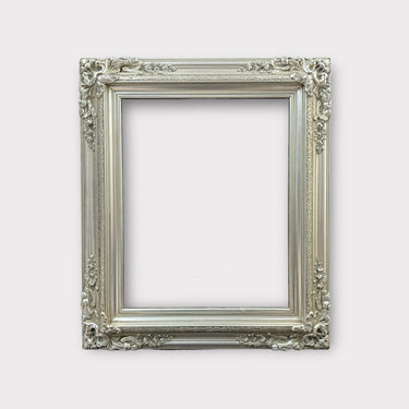 8 x 10 In stock ready to ship, Traditional compo XL ornate corners wood frame,Silver Leaf, vintage wood picture frame, antique style