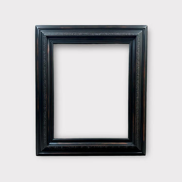 Vintage black picture frame, DISTRESSED BLACK, vintage picture frame, antique style frame, canvas frame, custom picture frame,shabby,
