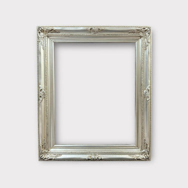 Classic Style ornate Wood Picture Frame, SILVER LEAF frame,compo frame,canvas frame, oil painting frame, antique style,custom picture frame