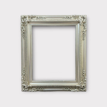9 x 12 In stock ready to ship, Traditional compo XL ornate corners wood frame,Silver Leaf, vintage wood picture frame, antique style