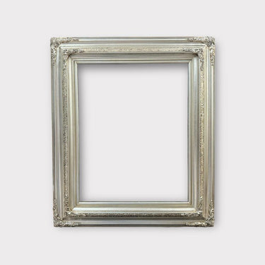 8 x 10 In Stock Ready to ship Traditional compo ornate wood frame, silver leaf frame, wood picture frame, wedding frame, portrait frame