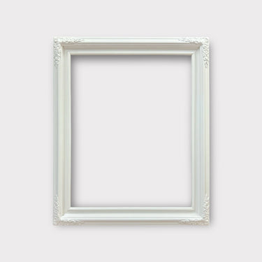 20 x 24 In Stock Ready to ship-Small profile Ornate wood picture frame, PURE WHITE SATIN finish, poster frame , vintage style, photo